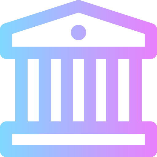 은행 Super Basic Rounded Gradient icon