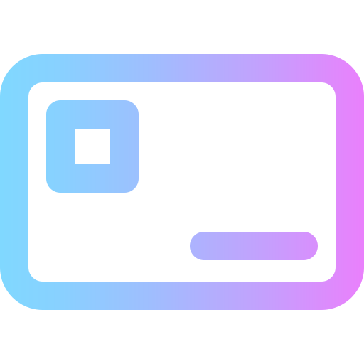 Credit card Super Basic Rounded Gradient icon