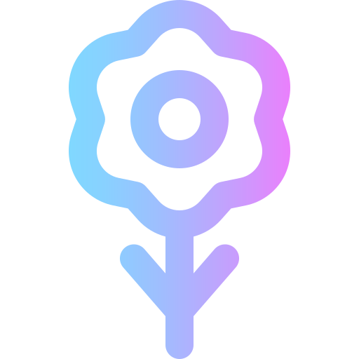 Flower Super Basic Rounded Gradient icon