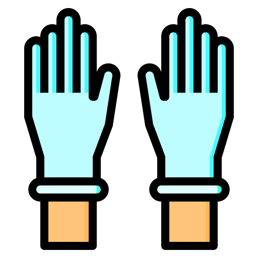 Rubber gloves Catkuro Lineal Color icon