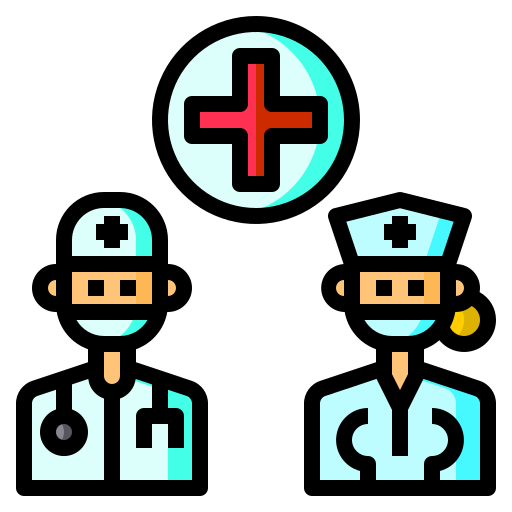 Medical staff Catkuro Lineal Color icon