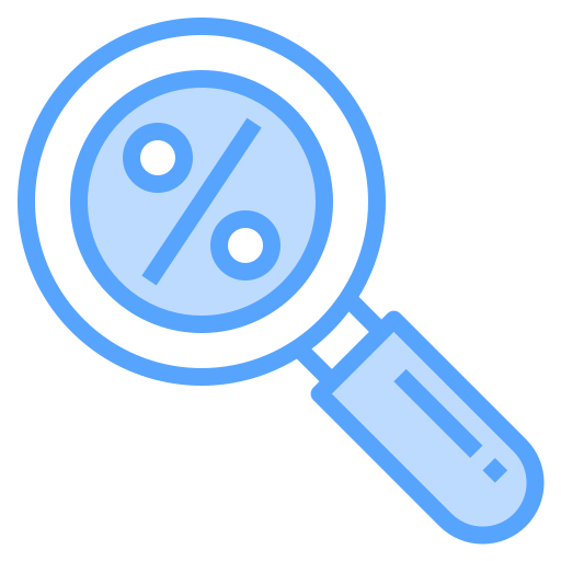Magnifying glass Catkuro Blue icon