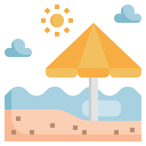 Beach Surang Flat icon