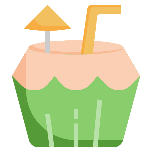 Coconut water Surang Flat icon