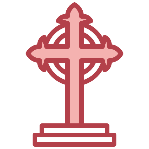 Christian cross Surang Red icon