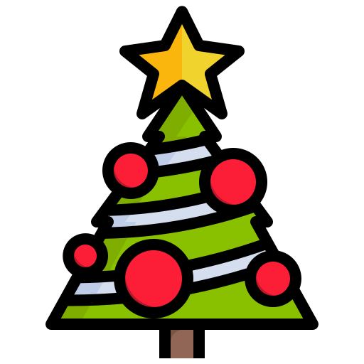 Christmas tree Surang Lineal Color icon