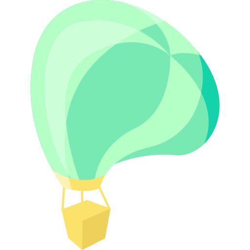 heteluchtballon Generic Flat icoon