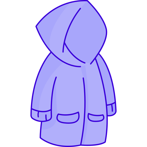 impermeable Generic Outline Color icono