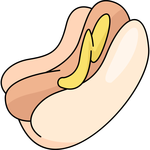 hotdog Generic Thin Outline Color icon