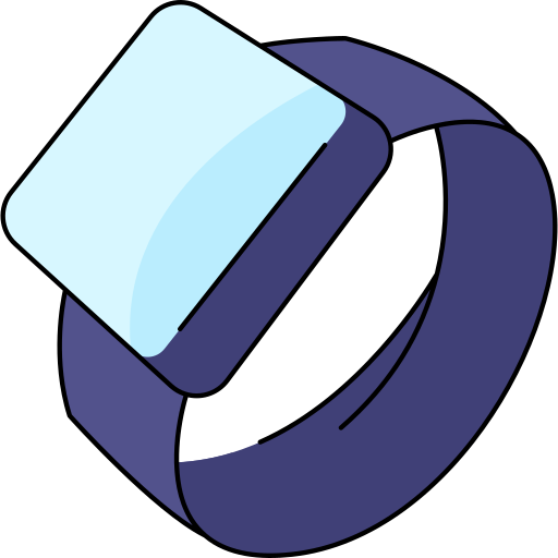 Smartwatch Generic Thin Outline Color icon