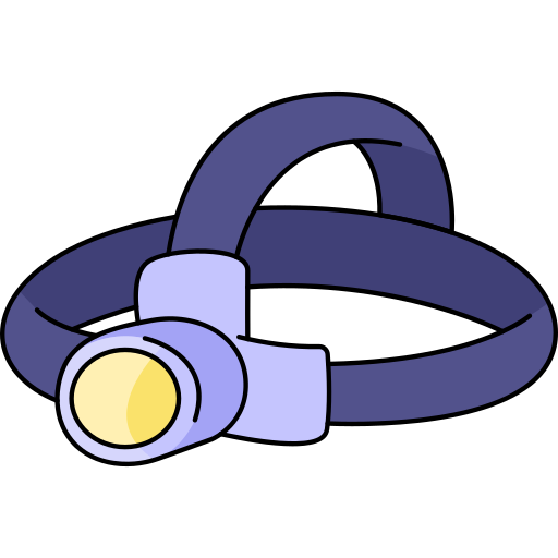 Headlamp Generic Thin Outline Color icon