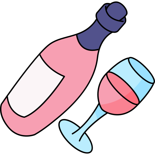 vino Generic Thin Outline Color icona
