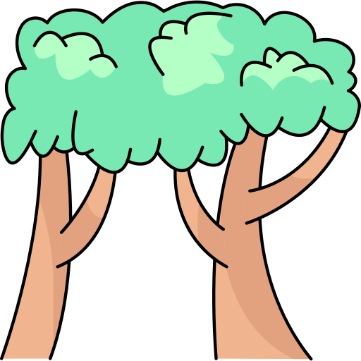 Forest Generic Thin Outline Color icon