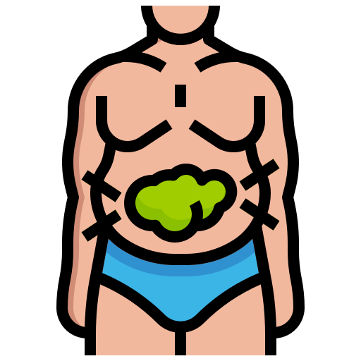 Bloating Surang Lineal Color icon