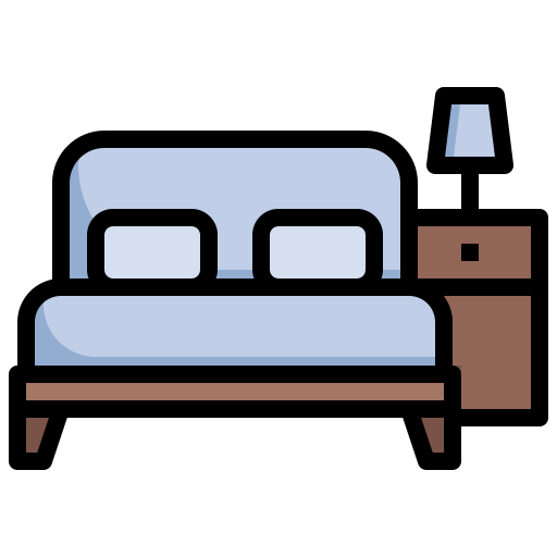 Bedroom Surang Lineal Color icon