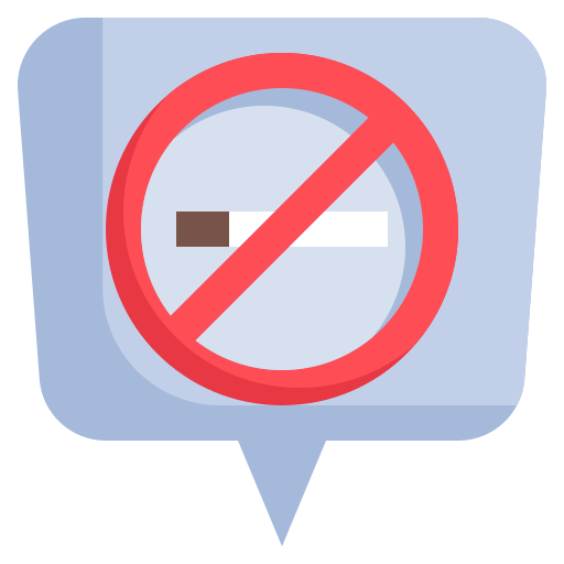 rauchen verboten Surang Flat icon
