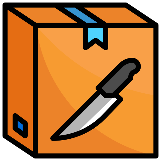 Knife Surang Lineal Color icon