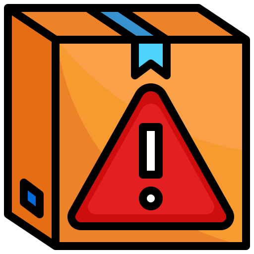 Warning Surang Lineal Color icon