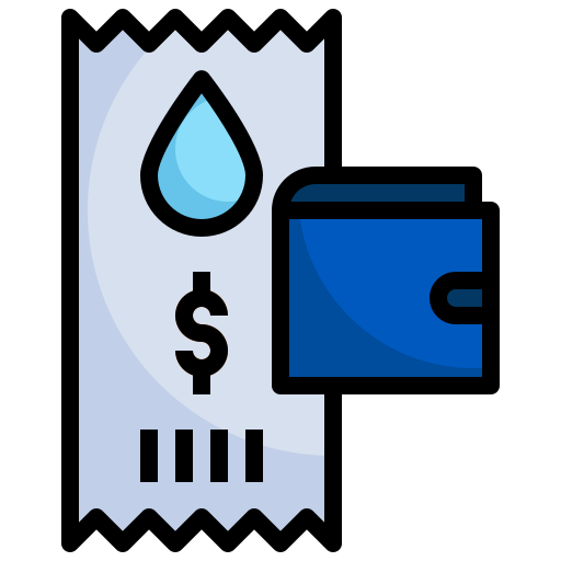 Water bill Surang Lineal Color icon