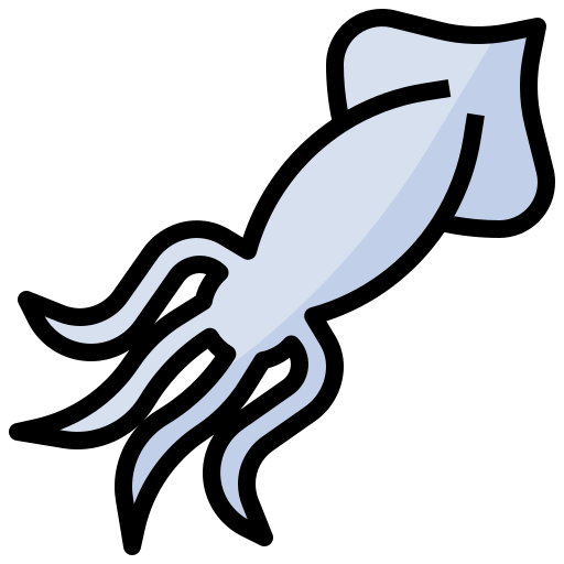 Squid Surang Lineal Color icon