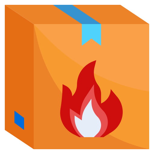 Flammable Surang Flat icon