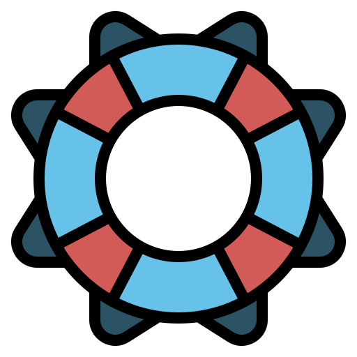 Lifebuoy Generic Outline Color icon