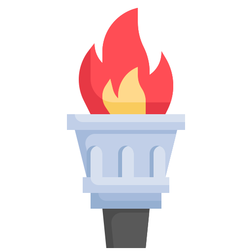 Olympic flame Surang Flat icon