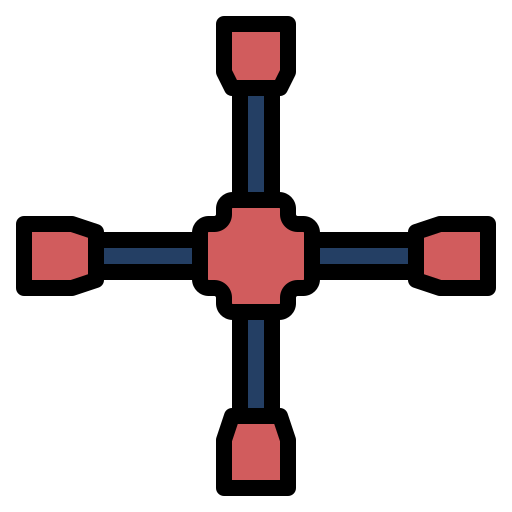llave de tuercas Generic Outline Color icono