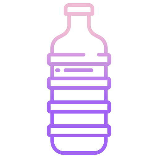 Бутылка с водой Icongeek26 Outline Gradient иконка