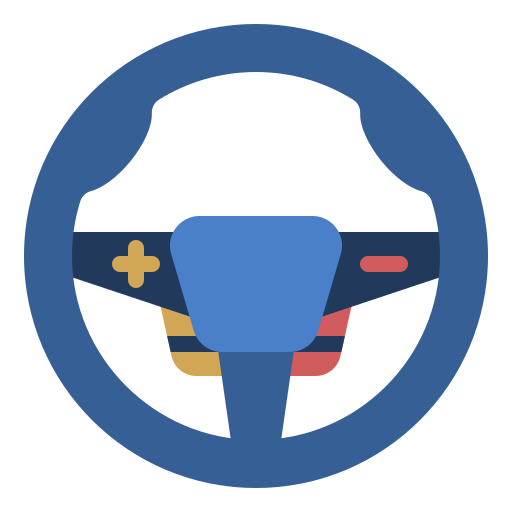 Steering wheel Generic Flat icon