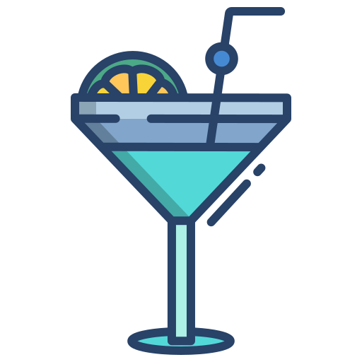 cocktail glas Icongeek26 Linear Colour icon