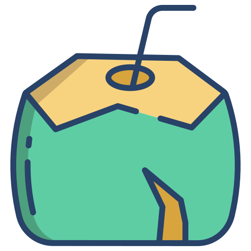 Coconut drink Icongeek26 Linear Colour icon