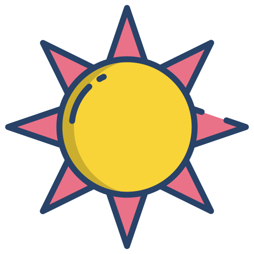 太陽 Icongeek26 Linear Colour icon