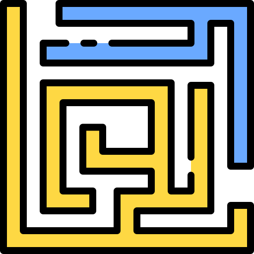 labyrinth Good Ware Lineal Color icon