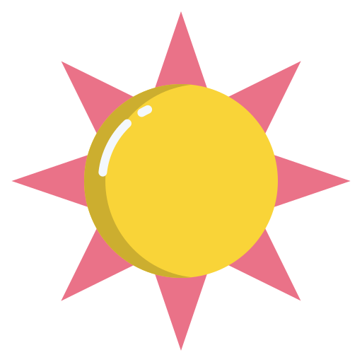солнце Icongeek26 Flat иконка