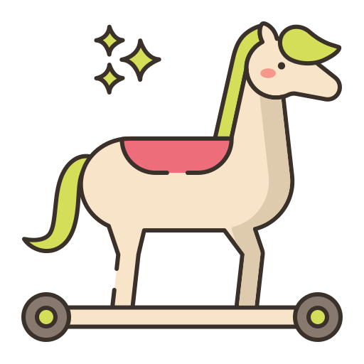 caballo de troya Flaticons Lineal Color icono