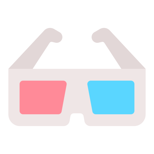 3d-brille Good Ware Flat icon
