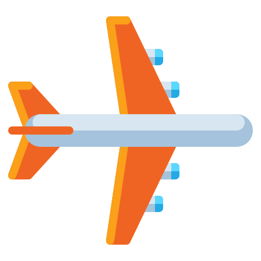 Самолет Flaticons Flat иконка
