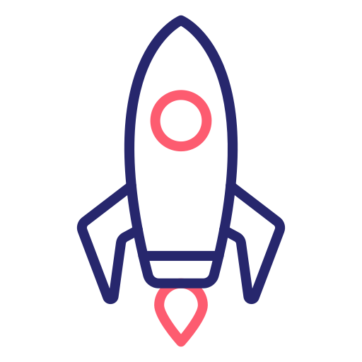 Космический корабль Generic Outline Color иконка