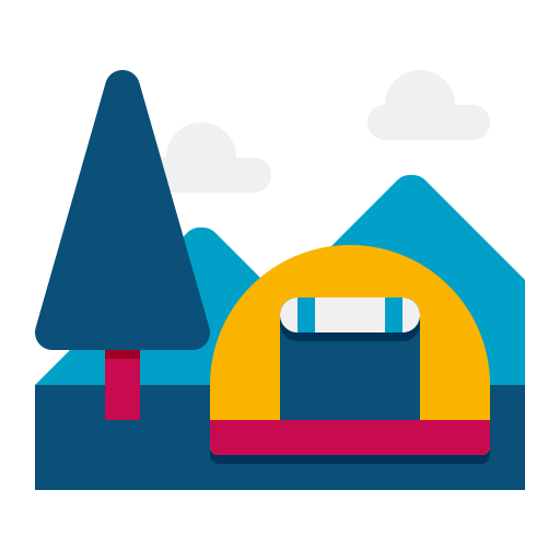 camping Flaticons Flat icoon