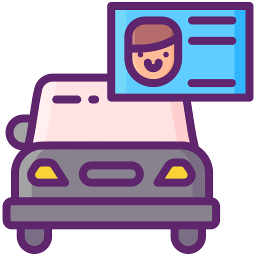 Drivers license Flaticons Lineal Color icon