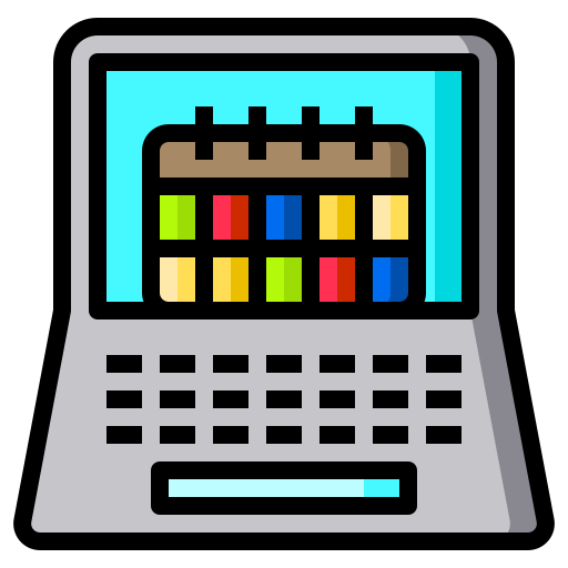 Laptop Catkuro Lineal Color icon