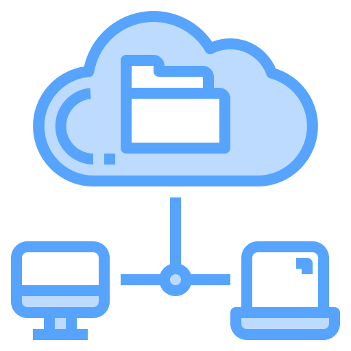 Data storage Catkuro Blue icon