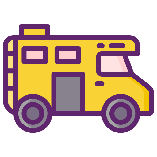 Motorhome Flaticons Lineal Color icon