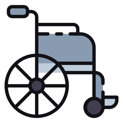 silla de ruedas Good Ware Lineal Color icono
