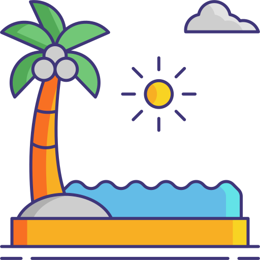 wakacje Flaticons Flat ikona