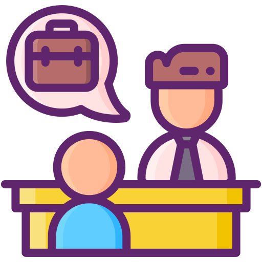 Interviews Flaticons Lineal Color icon