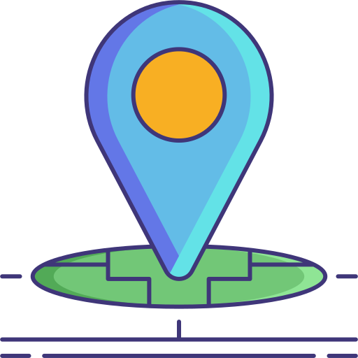gps Flaticons Lineal Color Icône