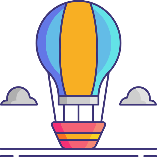 Hot air balloon Flaticons Lineal Color icon