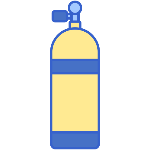sauerstofftank Flaticons Lineal Color icon